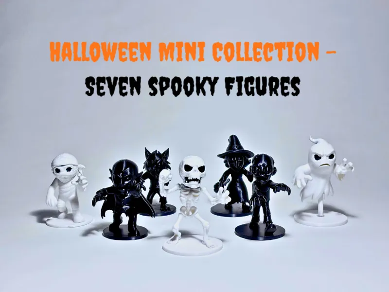 Halloween mini Collection - seven spooky Figures