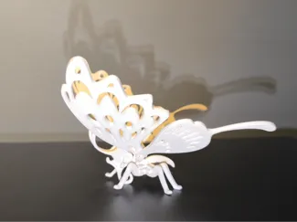 Butterfly Assembly Puzzle – 3D Printable Model