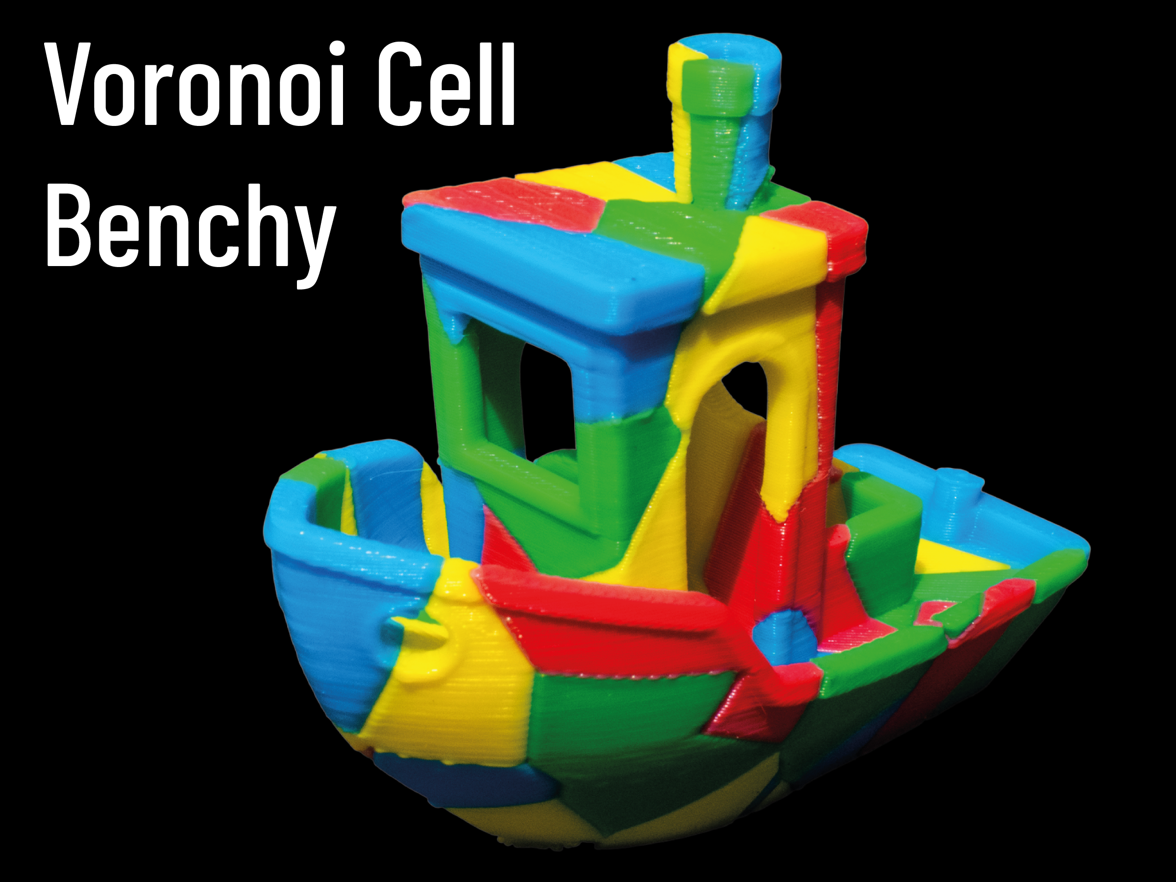 Miniatura 4 do modelo 3D Voronoi Cell Benchy