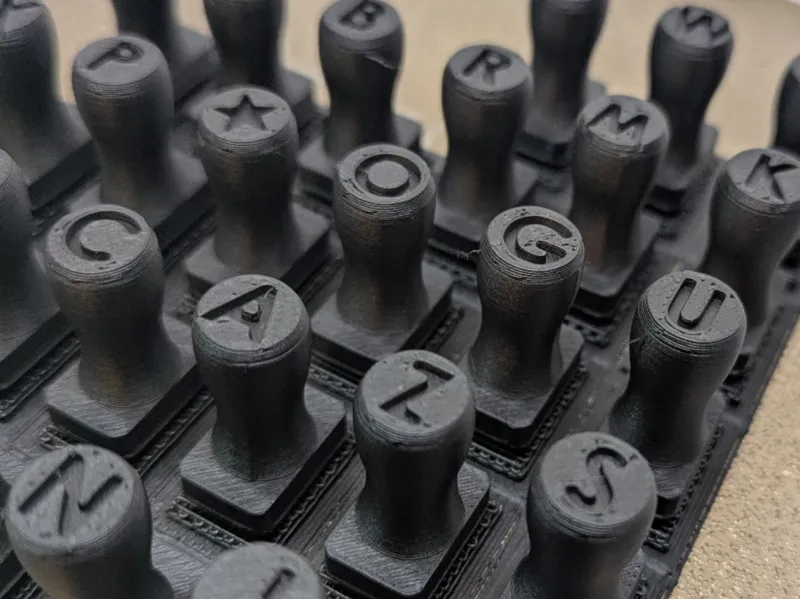 Letter Stamp set - For clay or soft materials