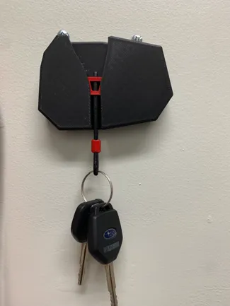 Rock climbing nut keychain