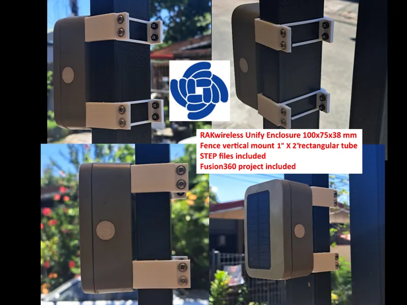 RAK Unify Enclosure Mounting 2x1" rail vertical