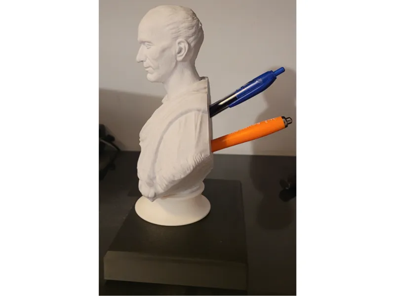 Portapenne busto Giulio Cesare