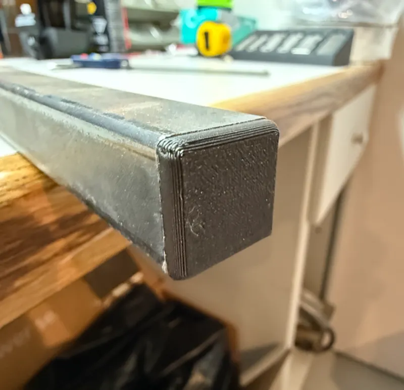 Box Tubing End Cap - 0.75x0.75x0.065in.