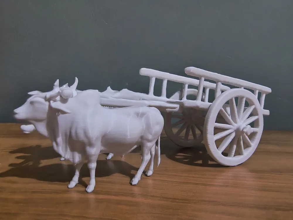Traditional Bullock Cart – 3D Print Model by PUPA 3D Makers MakerWorld ...