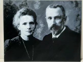 Marie and Pierre Curie Portrait Hueforge - V1
