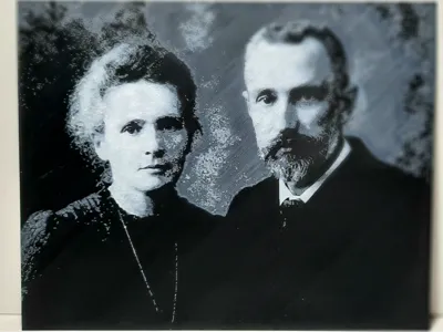 Marie and Pierre Curie Portrait Hueforge - V1