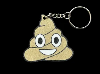 Poop/Icecream Emoji Keychain!
