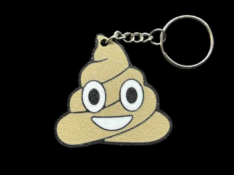 Poop/Icecream Emoji Keychain!
