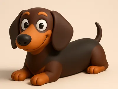 Dachshund dog, model
