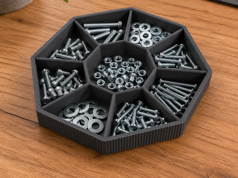 Organizador: Screw & Hardware Organizer Tray – 3 Sizes. Referencia del modelo original.