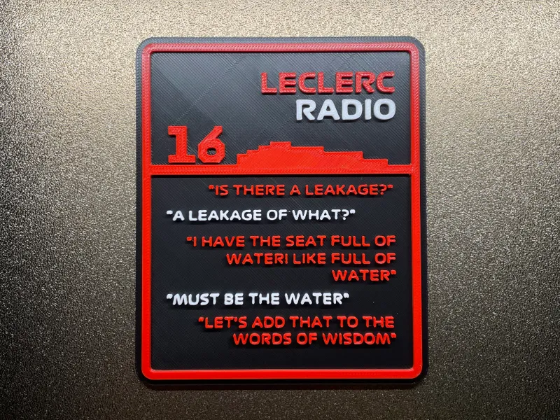 Must be the water! Leclerc Melbourne 2025 Radio