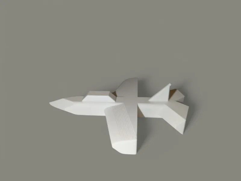 Stylized Jet Plane – One-Piece Print