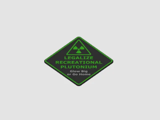 Legalize Recreational Uranium keychain