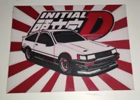 Toyota AE86 encadrée — hommage Initial D — photo 3