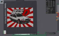 Toyota AE86 encadrée — hommage Initial D — photo 2