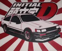 Toyota AE86 encadrée — hommage Initial D — photo 1