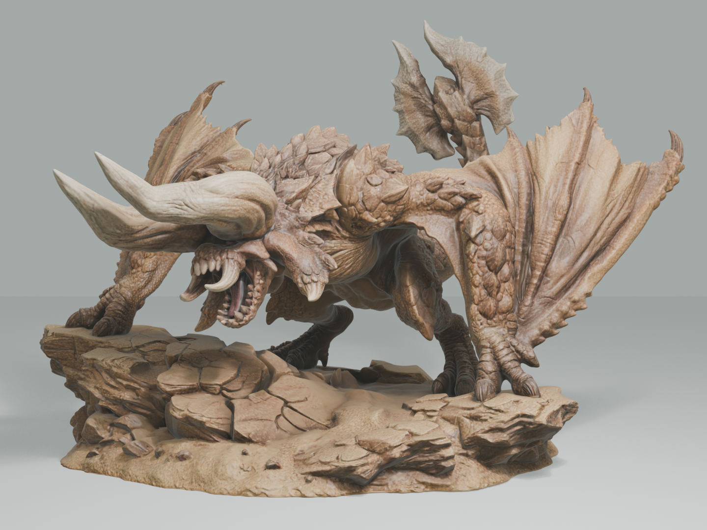 Diablos - Monster Hunter Diorama #050 3D model