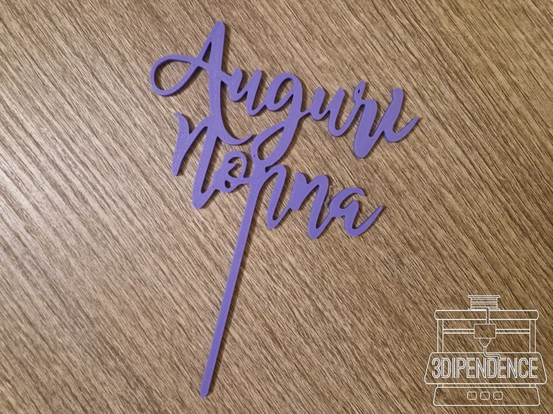 Auguri Nonna Cake Topper