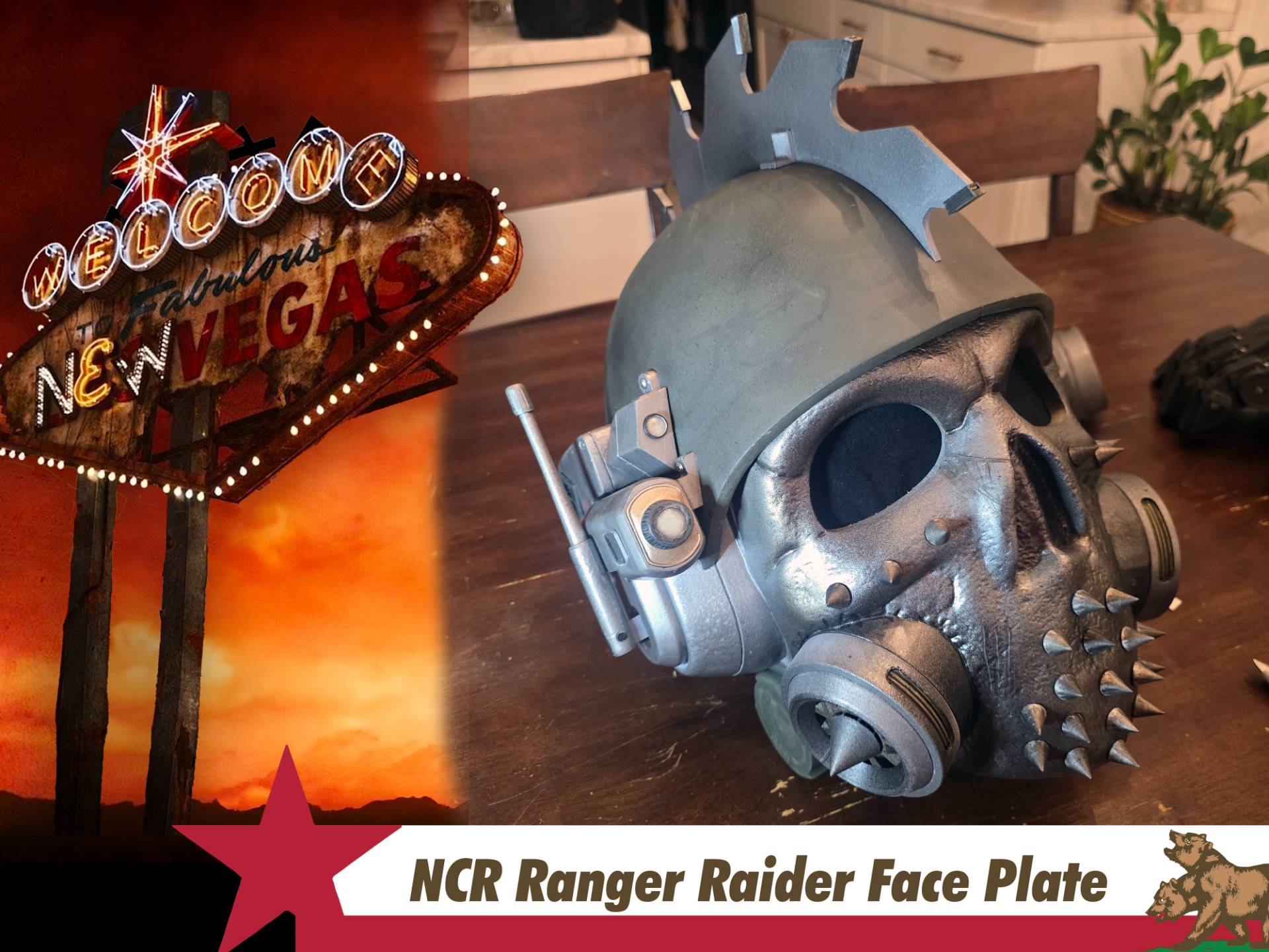 NCR Ranger Raider Face Plate - 3D printed Masks & Helmets, in stock in India