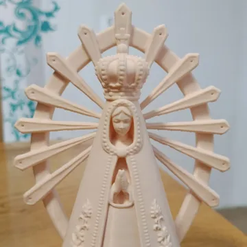 Figura decorativa: Our Lady of Luján – Ornate Marian Statue — vista de referencia 4