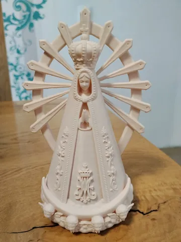 Figura decorativa: Our Lady of Luján – Ornate Marian Statue — vista de referencia 3