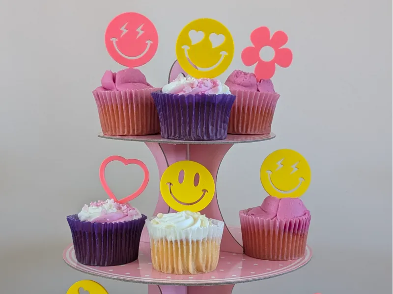 Preppy Cupcake Decorations