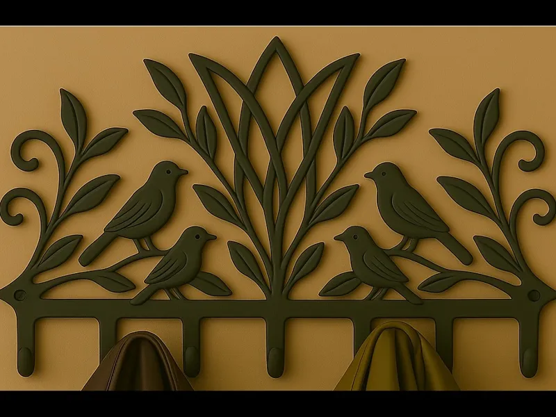 wall-mounted coat rack