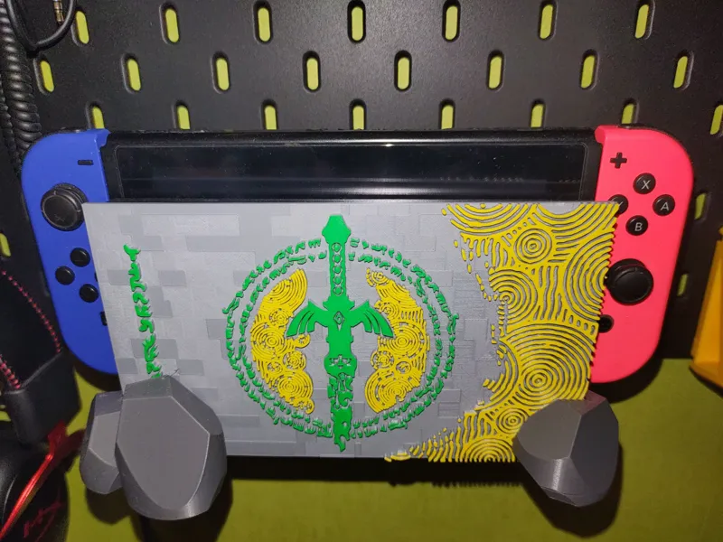 Ikea Skadis Switch Dock Zelda Remixed von Manthas
