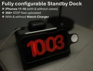 Case Friendly iPhone 11-16 Dock + Watch Charger