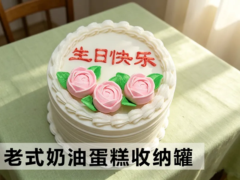 老式奶油蛋糕收纳罐（分件）