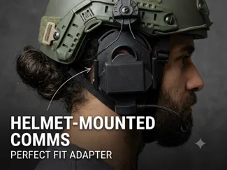 Modular Bowman Headset to Peltor Mount Adapter