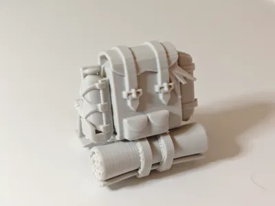Figurine with Travel Backpack
