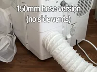 150mm hose no side vents: 0.24mm layer, 3 walls, 15% infill