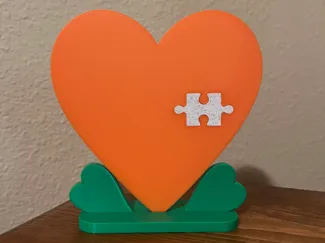 Missing Piece Puzzle Heart