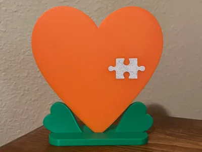 Missing Piece Puzzle Heart