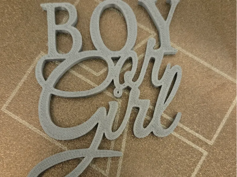 Boy or Girl Cake Topper