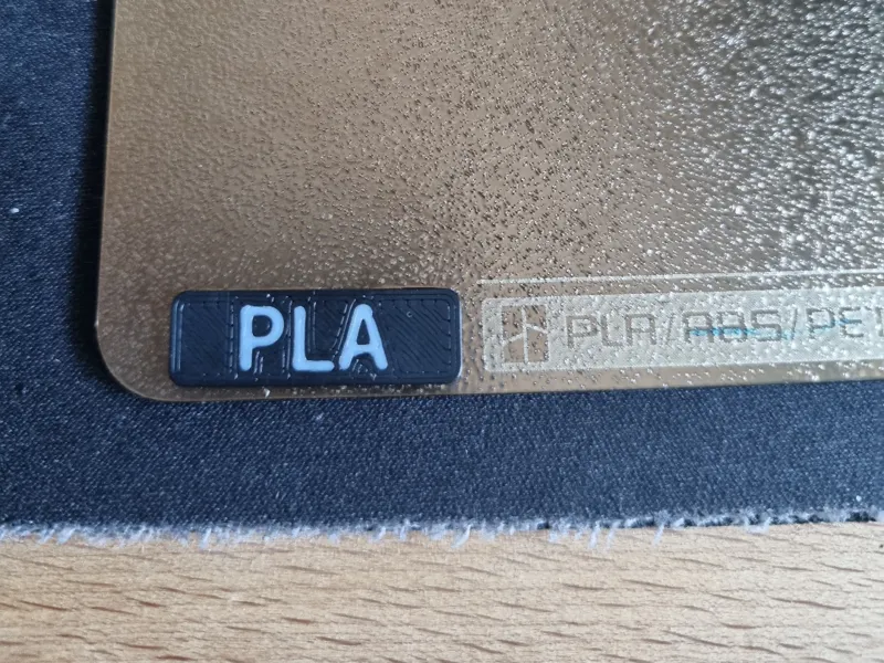 Bambu Lab Plate Beschriftung PLA / PETG