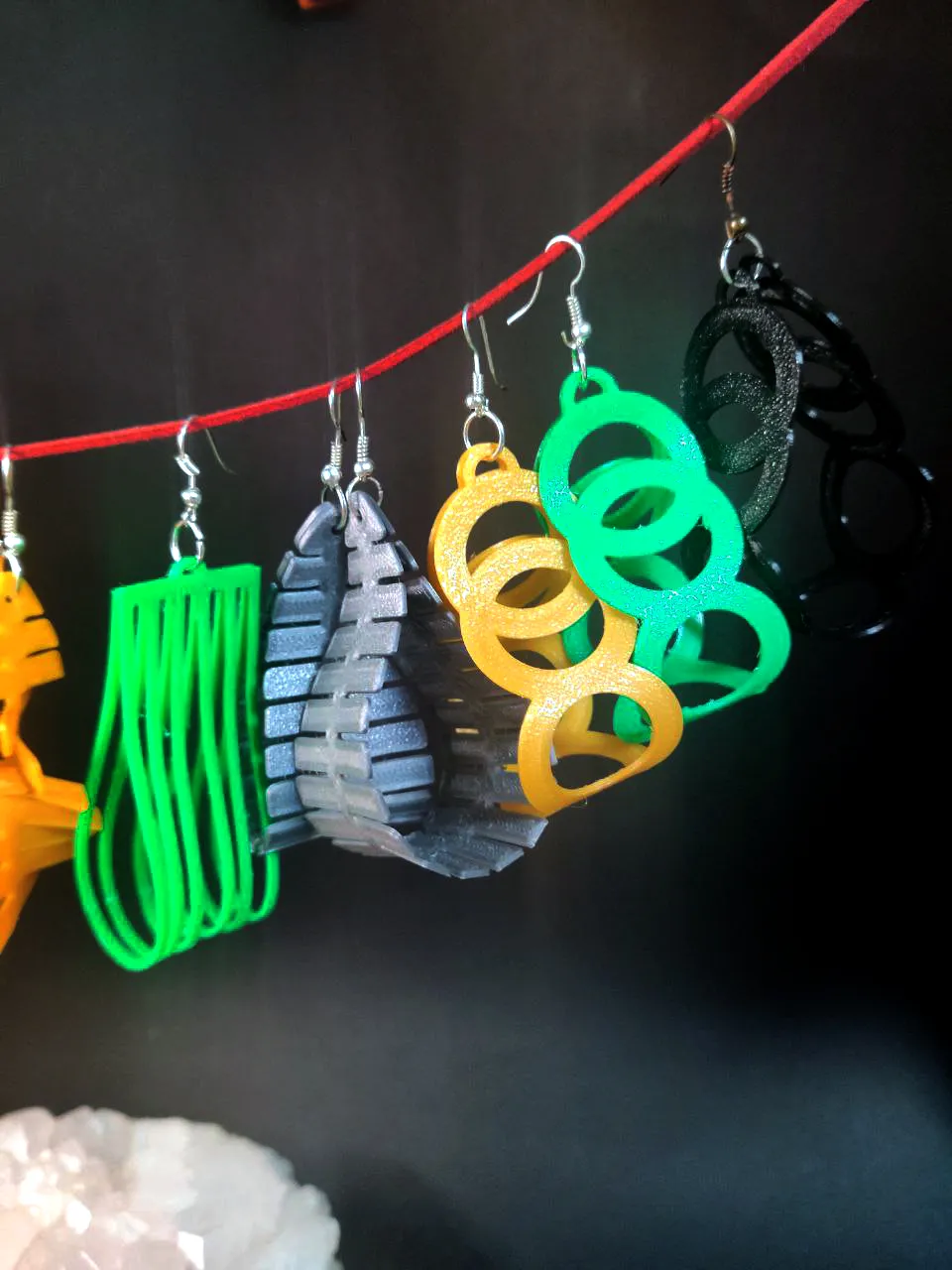 Sculptural Earrings – DIY Customizable Design view 3