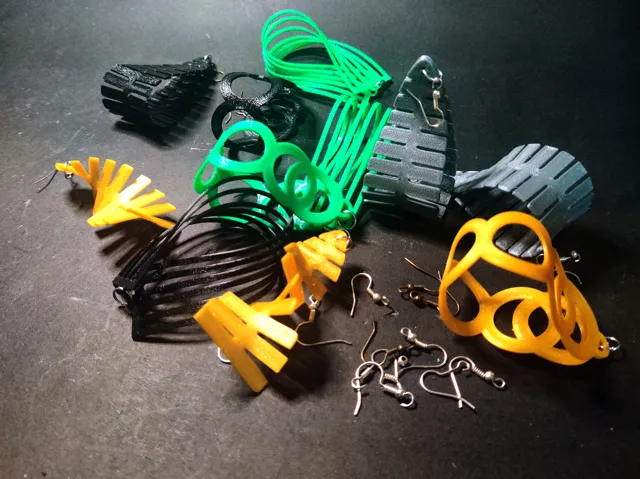 Sculptural Earrings – DIY Customizable Design
