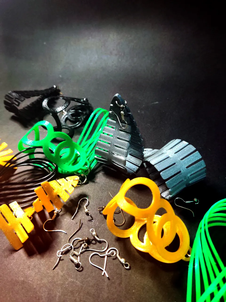 Sculptural Earrings – DIY Customizable Design view 4