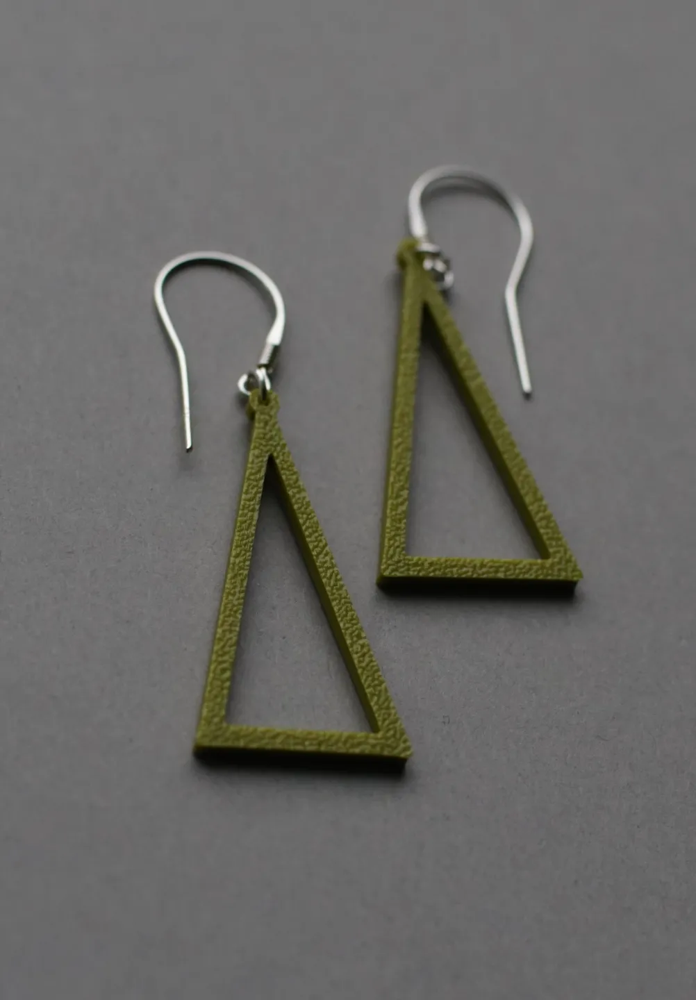 Christmas tree earrings view 2