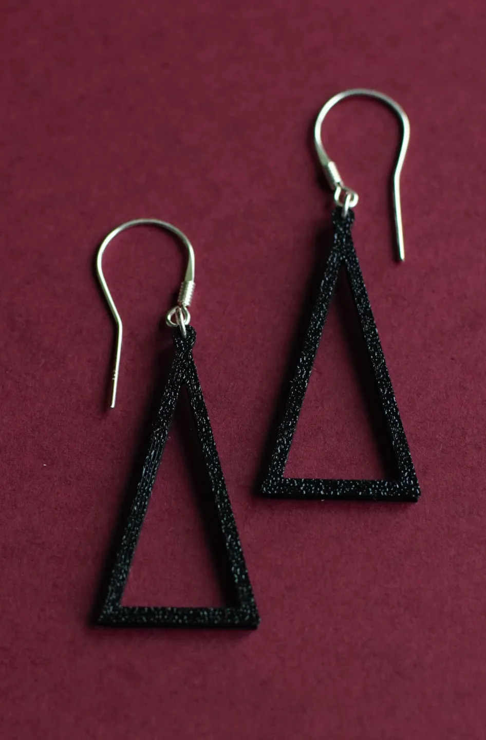 Christmas tree earrings view 3