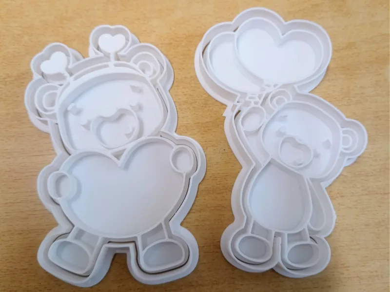 Cute Teddy Bear Cookie Cutters – Set (2 Designs)