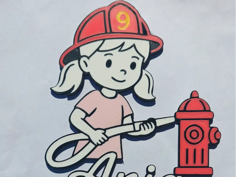 topper girl fire fighter