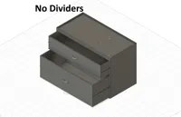 Two-Tier Drawer Organizer - No Dividers