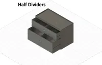 Two-Tier Drawer Organizer - Half Dividers
