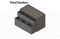 Two-Tier Drawer Organizer - Third Dividers