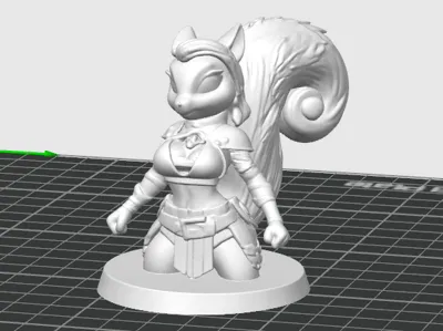 Squirrel Lady Miniature