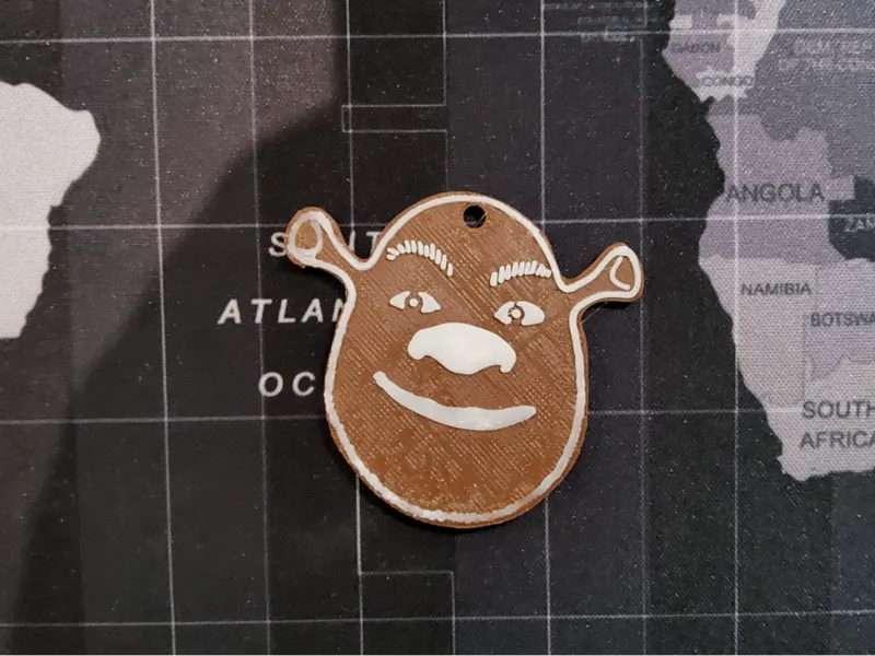 Gingerbread Shrek Ornament & Keychain